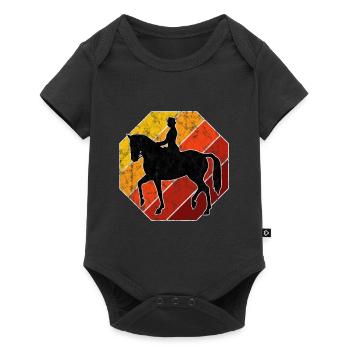 Dressage Équitation Cavaliers de dressage Équitation Équitation - Body à manches courtes Premium Bébé - noir - Devant