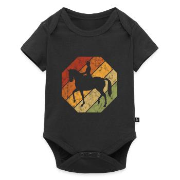 Dressage Équitation Cavaliers de dressage Équitation Équitation - Body à manches courtes Premium Bébé - noir - Devant