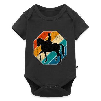 Dressage Équitation Cavaliers de dressage Équitation Équitation - Body à manches courtes Premium Bébé - noir - Devant