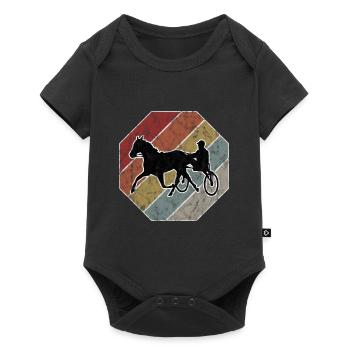 Trotting Horse Horses Trabrennsport Horse Racing - Baby Premium short-sleeve bodysuit - black - Front