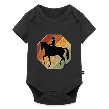 Dressage Équitation Cavaliers de dressage Équitation Équitation - Body à manches courtes Premium Bébé - noir - Devant