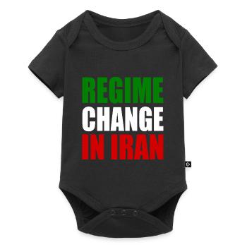 Regime change in iran - Baby Premium Kurzarmbody - Schwarz - Vorne