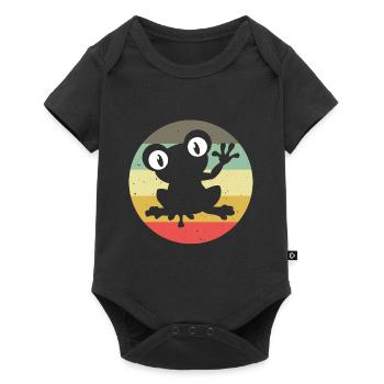 Frog Frogs Gift for Kids Funny Funny - Baby Premium short-sleeve bodysuit - black - Front