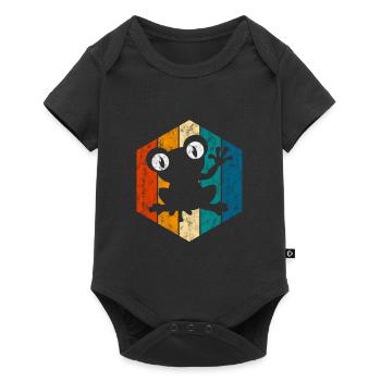 Frog Frogs Gift for Kids Funny Funny - Baby Premium short-sleeve bodysuit - black - Front