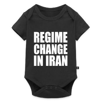Regime change in iran - Baby Premium Kurzarmbody - Schwarz - Vorne