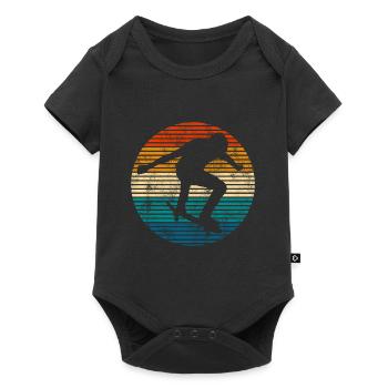 Skateboarder Skateboard Skater Skate Skateing - Body à manches courtes Premium Bébé - noir - Devant