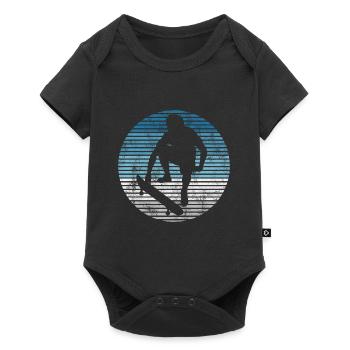 Skateboarder Skateboard Skater Skate Skateing - Body à manches courtes Premium Bébé - noir - Devant