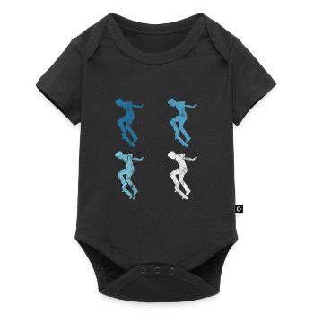Skateboard Skateboarder Skater Skate Skateing - Baby Premium short-sleeve bodysuit - black - Front