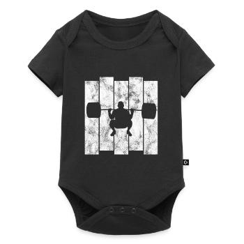 Musculation Bodybuilder GYM Fitnessstudio Retro - Body à manches courtes Premium Bébé - noir - Devant