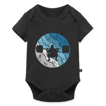 Musculation Bodybuilder GYM Fitnessstudio Retro - Body à manches courtes Premium Bébé - noir - Devant