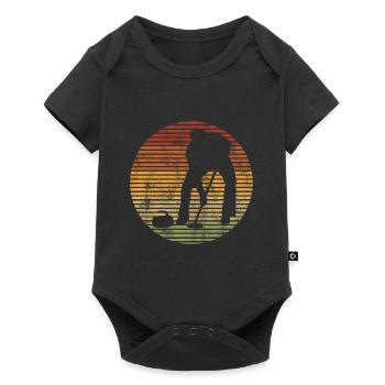 Curling sur glace Curling Retro Cadeau - Body à manches courtes Premium Bébé - noir - Devant