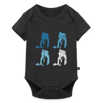 Curling sur glace Curling Retro Cadeau - Body à manches courtes Premium Bébé - noir - Devant