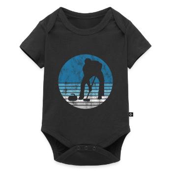 Curling sur glace Curling Retro Cadeau - Body à manches courtes Premium Bébé - noir - Devant