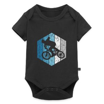 BMX Vélo Vélo Rétro Cadeau Vélo Motocross - Body à manches courtes Premium Bébé - noir - Devant
