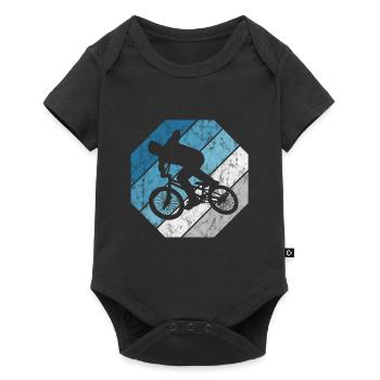 BMX Vélo Vélo Rétro Cadeau Vélo Motocross - Body à manches courtes Premium Bébé - noir - Devant