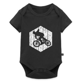 BMX Vélo Vélo Rétro Cadeau Vélo Motocross - Body à manches courtes Premium Bébé - noir - Devant