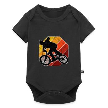 BMX Vélo Vélo Rétro Cadeau Vélo Motocross - Body à manches courtes Premium Bébé - noir - Devant