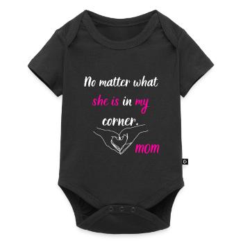 Die Liebe der Mutter - Baby Premium Kurzarmbody - Schwarz - Vorne