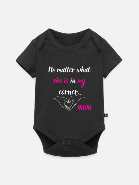 Die Liebe der Mutter - Baby Premium Kurzarmbody - Schwarz