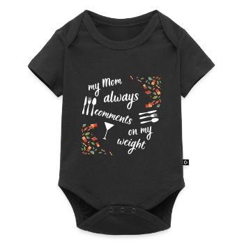 Commentaires de maman - Body à manches courtes Premium Bébé - noir - Devant