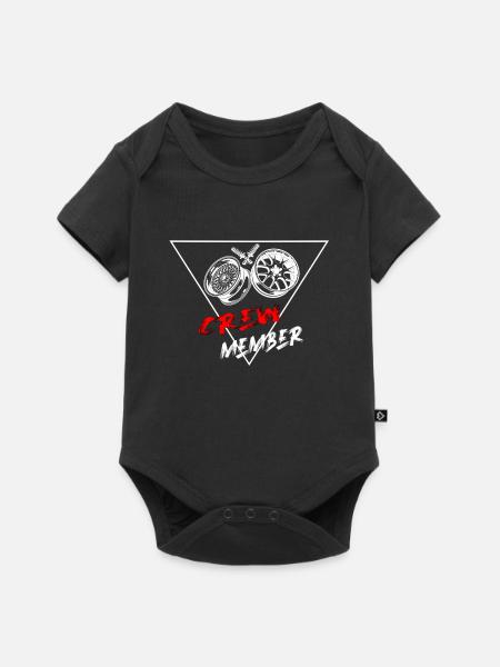 crew member - Baby Premium short-sleeve bodysuit - black