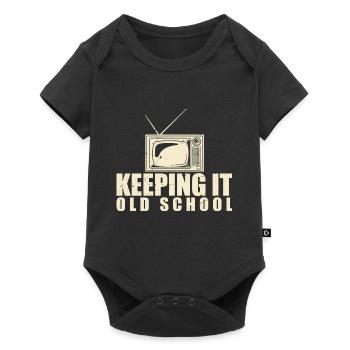 Keeping It Old School - Body à manches courtes Premium Bébé - noir - Devant