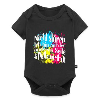Ich bin auf der andern Seite der Macht - Baby Premium Kurzarmbody - Schwarz - Vorne