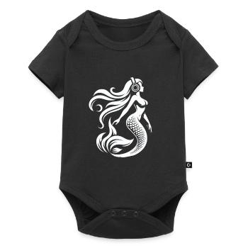 The DJ Mermaid - Baby Premium short-sleeve bodysuit - black - Front