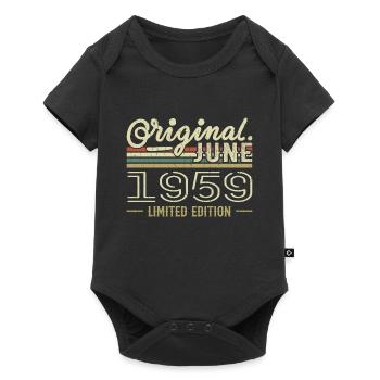 Juni 1959 Geburtstag Juni 1959 - geboren im Juni 1959 - Baby Premium Kurzarmbody - Schwarz - Vorne