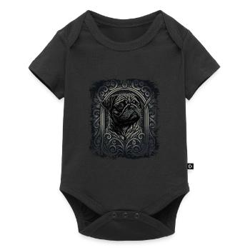 Petit carlin - Body à manches courtes Premium Bébé - noir - Devant
