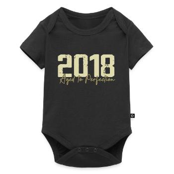 Original 2018 Rétro 2018 Cadeau d’anniversaire 2018 - Body à manches courtes Premium Bébé - noir - Devant