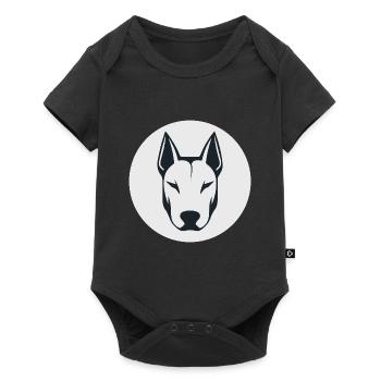 Bull terrier - Body à manches courtes Premium Bébé - noir - Devant