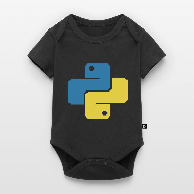 Python Pixelart Baby Premium Kurzarmbody