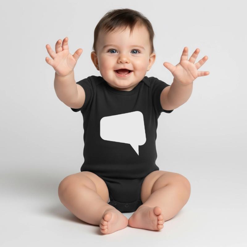 Speech Bubble Thought Bubble Label Speechbubble Baby Premium short-sleeve bodysuit