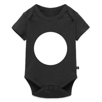 Circle - Baby Premium short-sleeve bodysuit - black - Front