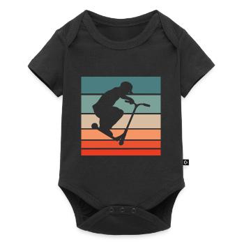Scooter Stunt Scooter Roller - Baby Premium short-sleeve bodysuit - black - Front