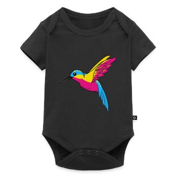 Pansexual Stolz Drôle de couleurs de design de PANSEXUAL - Body à manches courtes Premium Bébé - noir - Devant