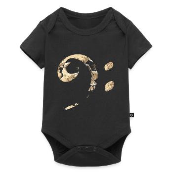 Bass key skull music musician guitarist - Baby Premium short-sleeve bodysuit - black - Front