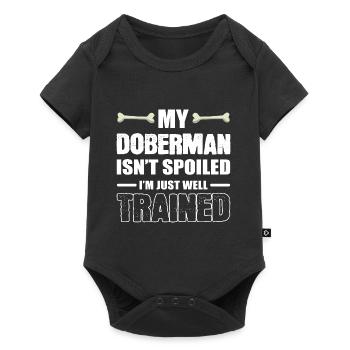 Simply well trained animal trainer gift - Baby Premium short-sleeve bodysuit - black - Front