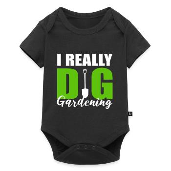 Really gardening dig plant men Gesche - Baby Premium short-sleeve bodysuit - black - Front