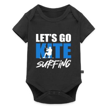 Go Kite Surf Kitesurf -Passionné Gesc - Body à manches courtes Premium Bébé - noir - Devant