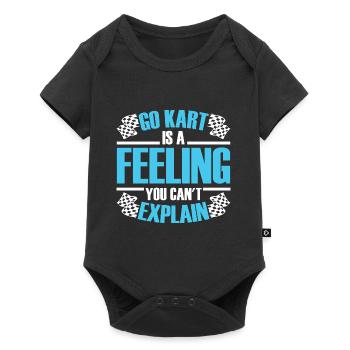 Go Kart est un sentiment que vous ne pouvez pas expliquer - Body à manches courtes Premium Bébé - noir - Devant