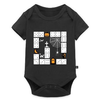 Domino Halloween Dominoes Trick or Treat - Baby Premium short-sleeve bodysuit - black - Front