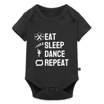 Eating Sleep Dancing Repeat Dancers Dance - Baby Premium short-sleeve bodysuit - black - Front