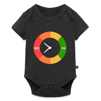 Greed > fear - Baby Premium short-sleeve bodysuit - black - Front
