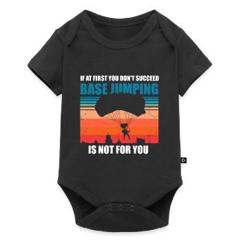 Base Jumping - Baby Premium short-sleeve bodysuit - black - Front