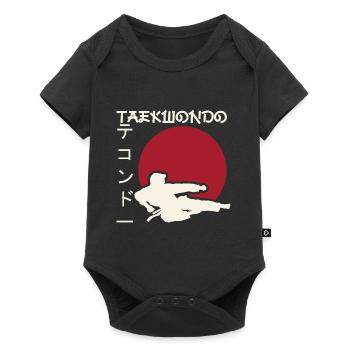 taekwondo. martial arts. Gift idea. Japan - Baby Premium short-sleeve bodysuit - black - Front