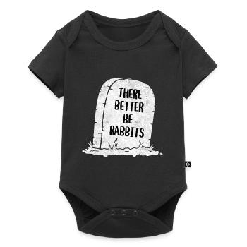 There Better Be Rabbits Tombstone - Baby Premium short-sleeve bodysuit - black - Front