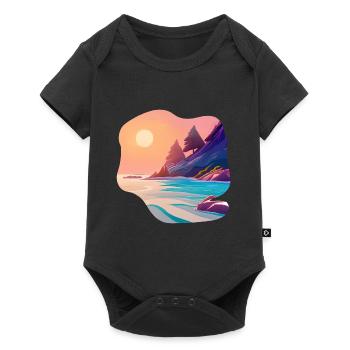 Vacances Sunrise Sea Island - Body à manches courtes Premium Bébé - noir - Devant