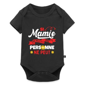 Grand Maman Mémère Mamie Cadeau - Body à manches courtes Premium Bébé - noir - Devant